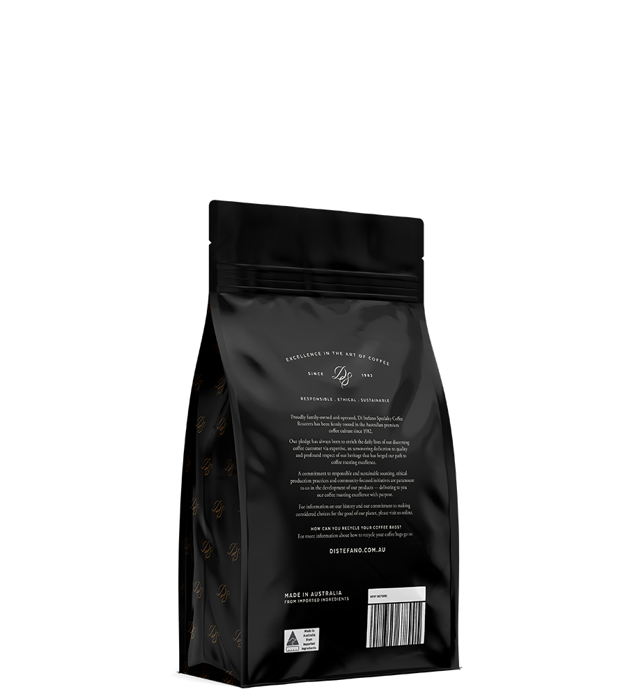 Smooth Nicaragua Jinotega Single Origin coffee back view of bag