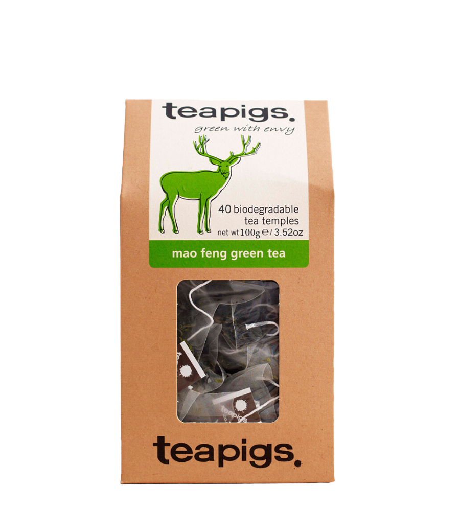 Teapigs Mao Feng Green Tea biodegradable tea bags