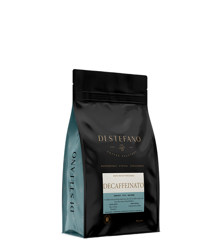 Image of Di Stefano Decaffeinated Blend bag side view
