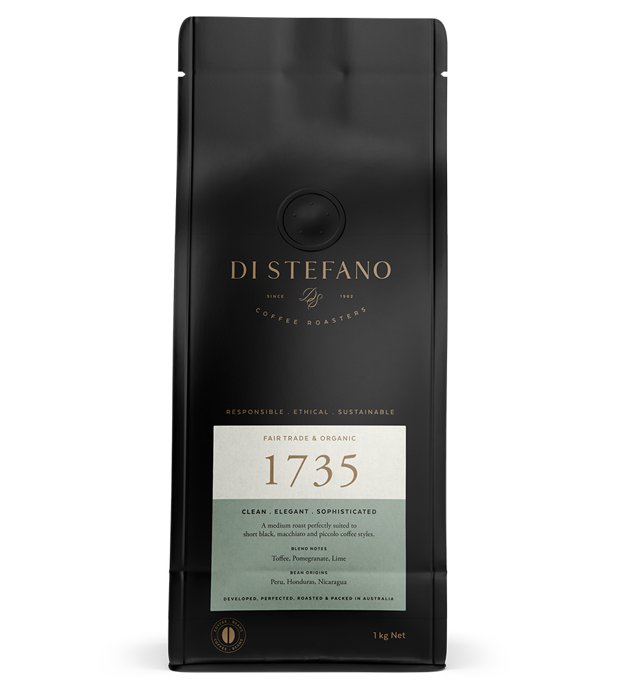 Image of Front of Bag of Fair Trade & Organic Specialty Coffee Beans 1735