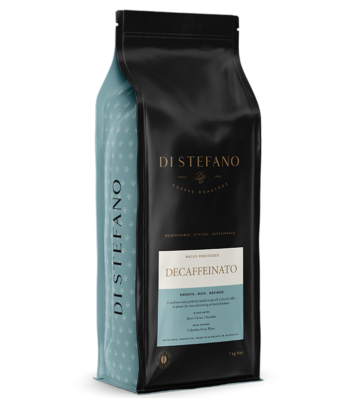 Image showing Bag of Decaffeinato Water Processed Decaf Coffee Beans