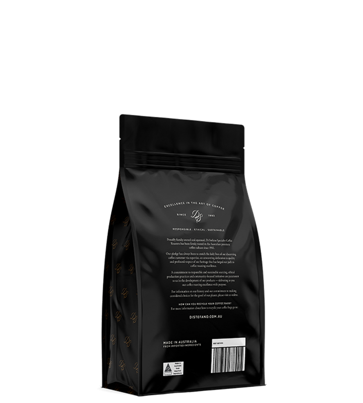 Single Origin Rwanda Gisanga coffee back of bag