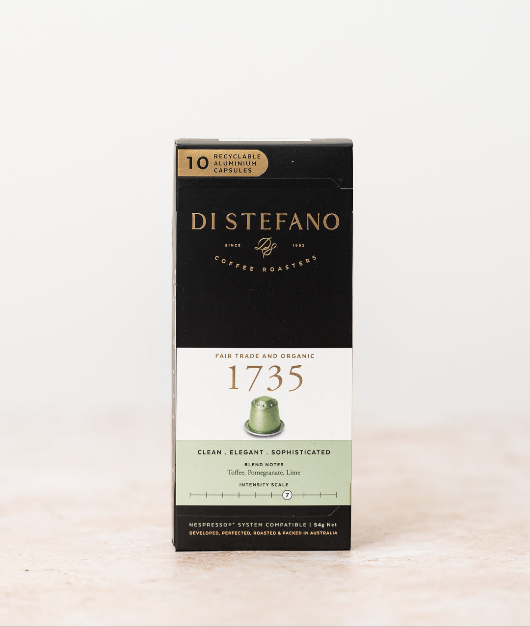 Di Stefano 1735 Organic Coffee Pods 10/60 Pack
