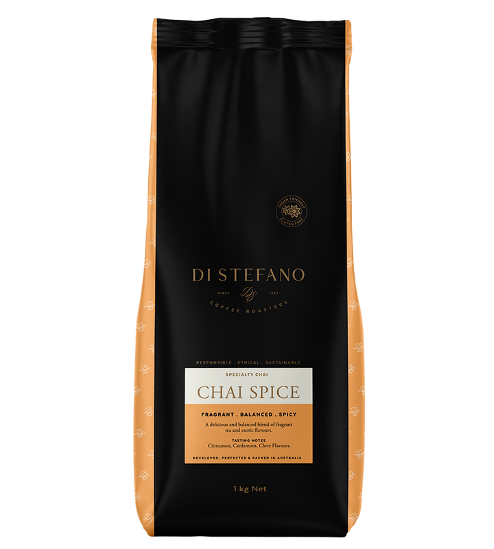 Image of front of Chai Spice bag, containing Chai Latte Powder mix