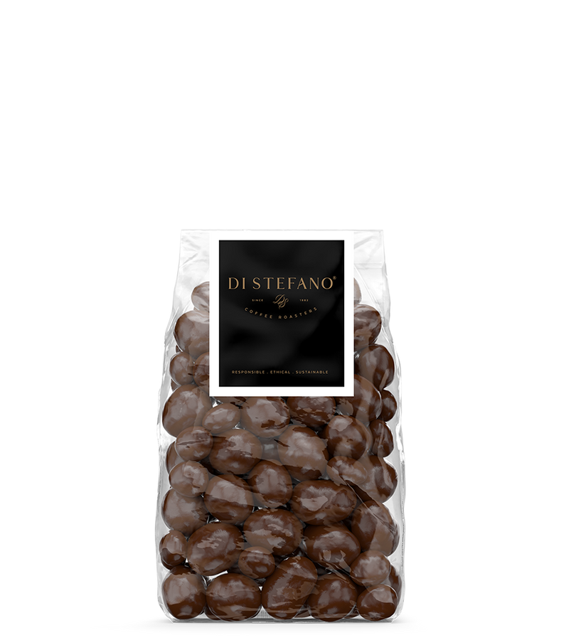 DI STEFANO MILK CHOCOLATE COATED COFFEE BEANS 150g
