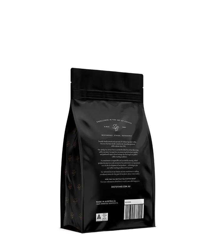 Image of back side view Atitlan coffee bag