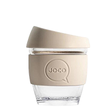 Sandstone Joco reusable plastic free 8oz cup and lid