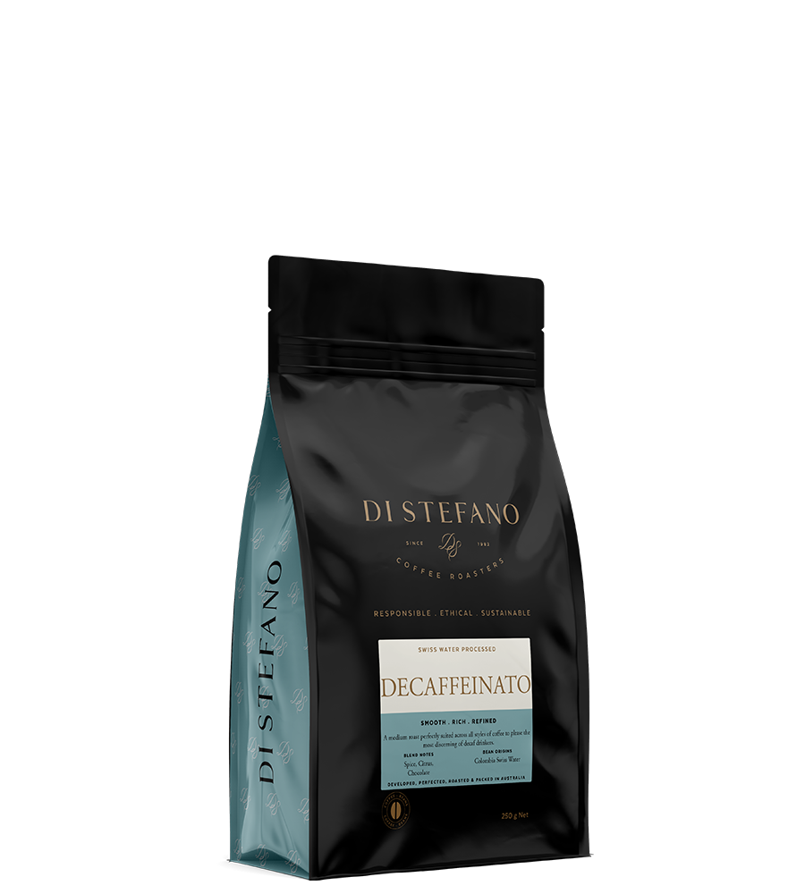 Image of Di Stefano Decaffeinated Blend bag side view