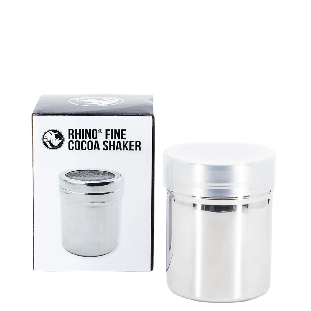 Image of stainless steel fine mesh lid cocoa shaker 